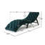 Chaise longue avec tissu en velours-868575486