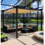 Pergola en aluminium mauve avec auvent-80546449-96845815