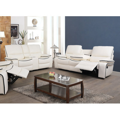 Creath 2 Piece Faux Leather Reclining Living Room Set by Red Barrel Studio