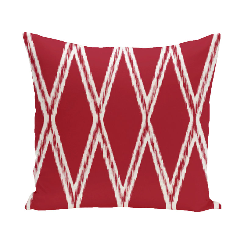 Geometric Reversible Throw Pillow, Formula One, 18" H x 18" W
