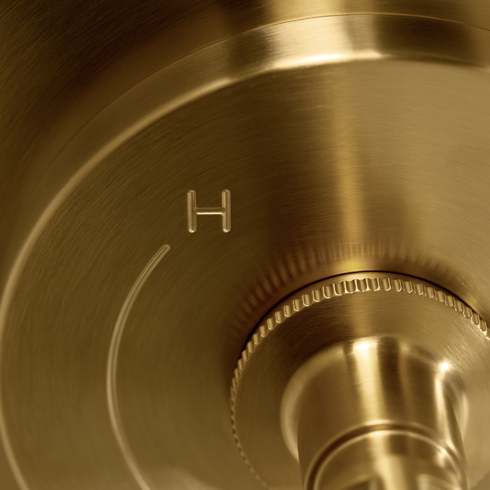 Castia Rite-Temp Tub and Shower Valve Trim, Vibrant Brushed Moderne Brass