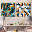 Daejanae - Ensemble de 2 décorations murales formes abstraites-102579978-102579982