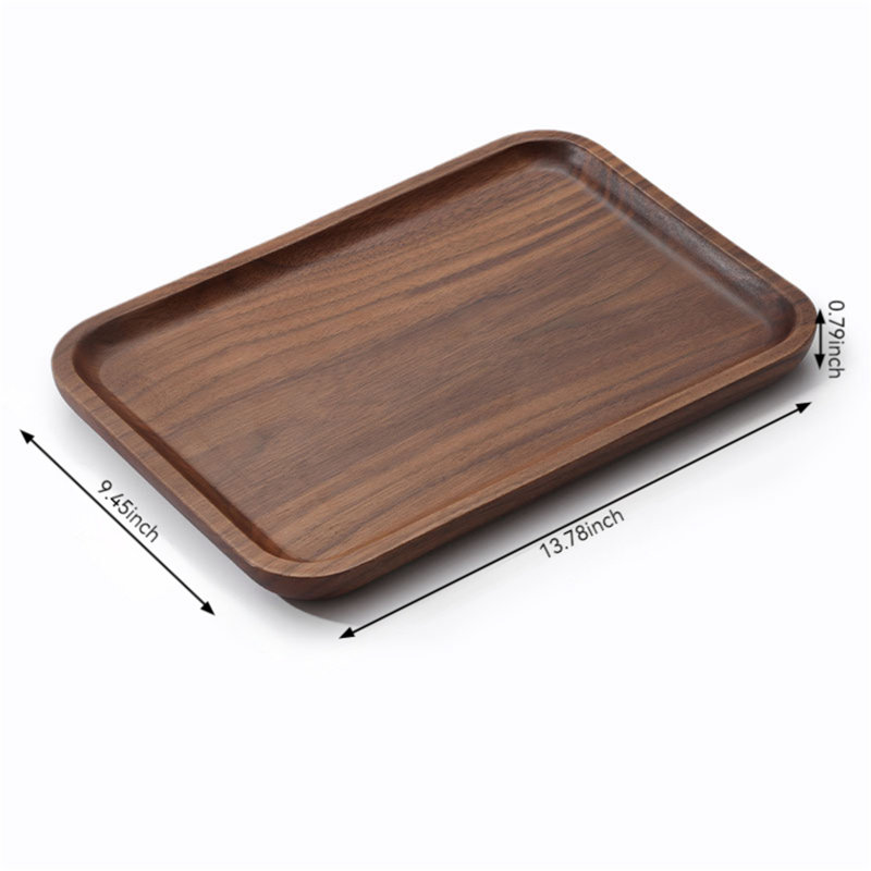 Plateau en bois Johaan, H 0,79 po x l 13,78 po x P 9,45 po