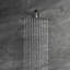 Système de douche mural carré à pression équilibrée avec valve brute brute Trustmade, 10 po, noir mat - 2W02