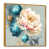 Toile avec cadre flottant or