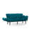 3-Seat Sofa Bed, Petrol Green, 72.8 x 33.5 x 27.6 inches | 100% Metal Frame, 100% Polyester Fabric, 24 DNS Foam Seating | 5-Levels Adjustable Arms, Max Weight Capacity: 661 lbs | Modern Industrial Design for Stylish Living Spaces-535621529