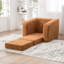 Lit simple convertible orange avec rembourrage en mousse haute densité, accoudoirs et, pour la chambre à coucher, lit antidérapant et antidérapant, mousse, appartement