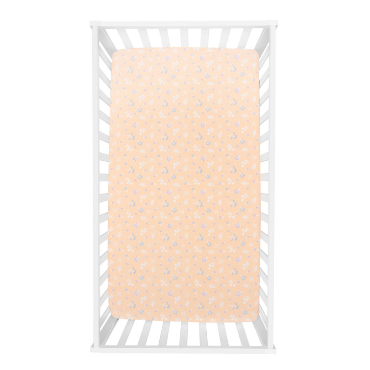 Beige 100% Cotton - Piece Standard Crib Fitted Sheet