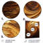 «Abstract Mocha Memories Spiral», art mural abstrait en spirale en métal-99557082