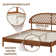 NTC Gem Solid Wood Bed Frame with Headboard and Silent Slats, 1000 Lbs. Capacity Bed Frame
