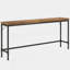 Élégant canapé extra long, console étroite