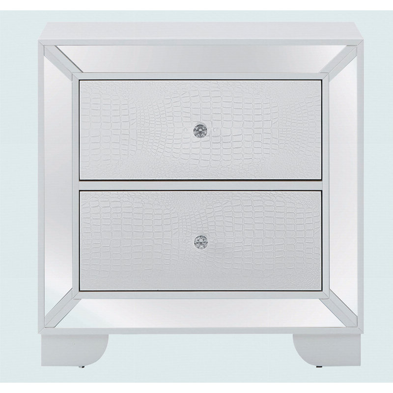 Contemporary Champagne Nightstand