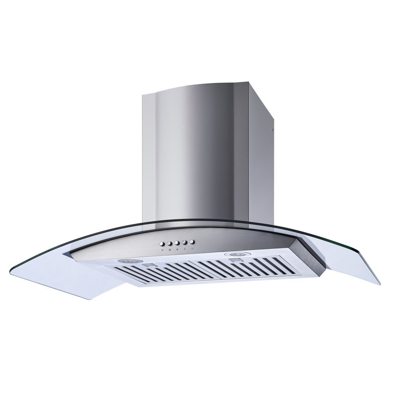 36" 282 CFM Convertible Wall Mount Range Hood in Stainless Steel