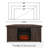 Rozier Unfinished TV Stand for TVs up to 50" with Fireplace Included-634377992