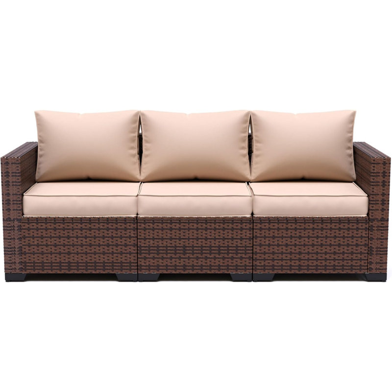 Extendable Acacia Wood Outdoor Sofa