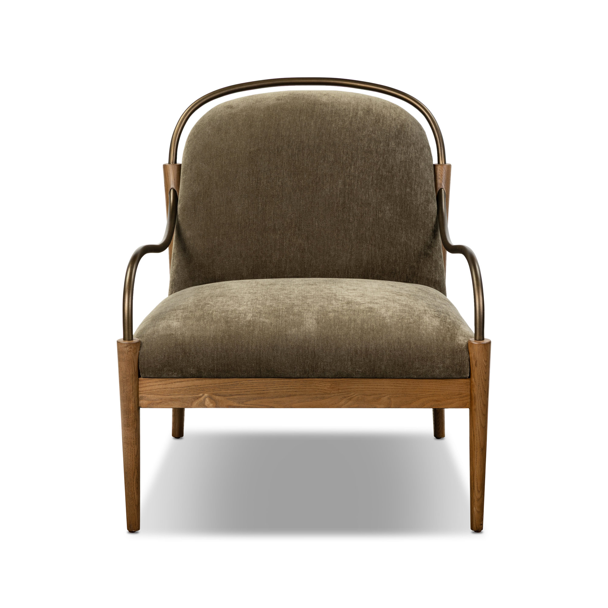 Demi Chair, Malmo Olive Polyester Blend