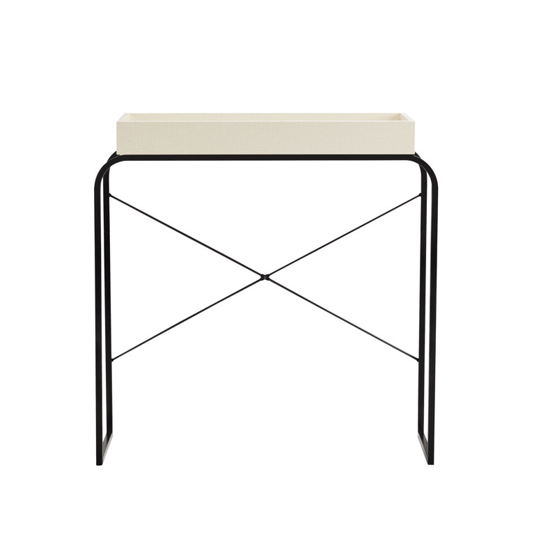 Ayberk 33.25'' Console Table, Cream Weave
