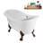 59" Streamline Clawfoot Tub,Tray,Drain, Clawfeet-101628978-102220275