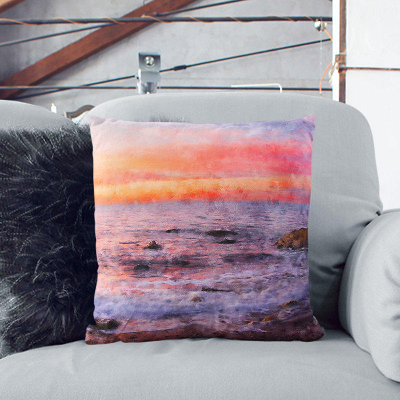 Square Cushion, 55cm H x 55cm W x 20cm D, Black