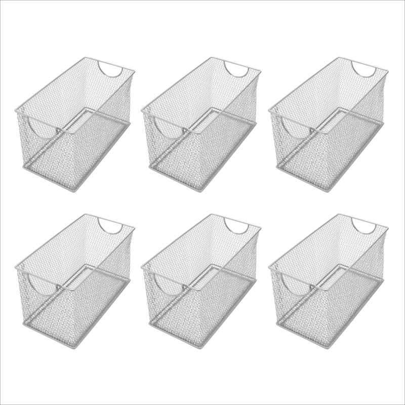 Boîte de rangement en métal pour DVD, H 6,5 po x l 5,5 po x P 10,75 po, 6
