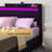 Berneil Upholstered Queen Bed Frame with RGBW LED Lights Headboard & 4 Storage Drawers, Black-1685889808-1685889823