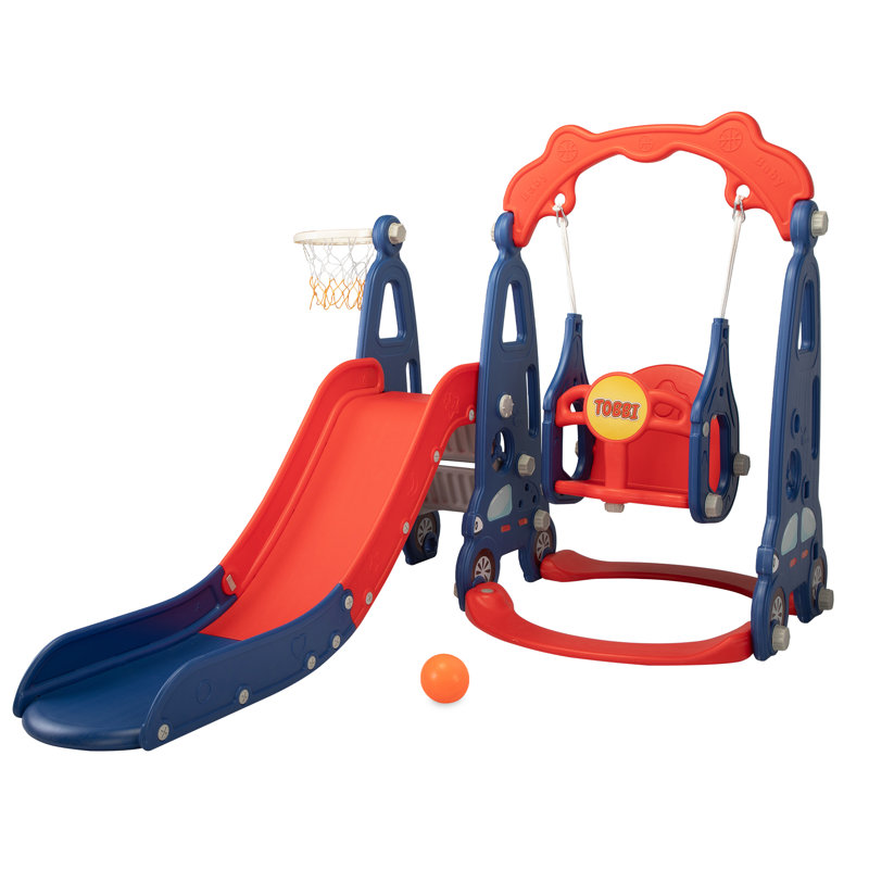 Toboggan 3 en 1 Tobbi, Bleu/rouge