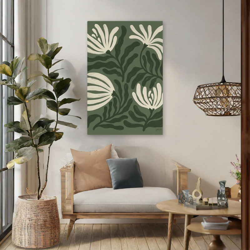 Pétales simples Mid-Century modernes et bohémiens I, H 48 po x l 32 po