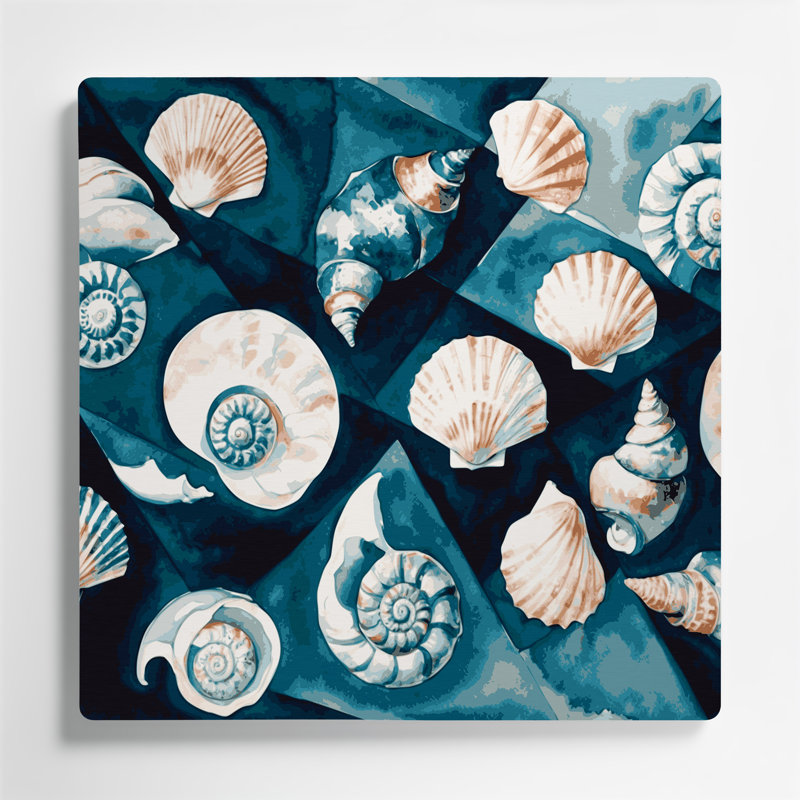 Art mural en métal gris Coastal Modernist, H 32 po x l 32 po