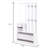 Combination Model Gate Cabinet With Shoe Cabinet+Hang Shelf+ Mirror