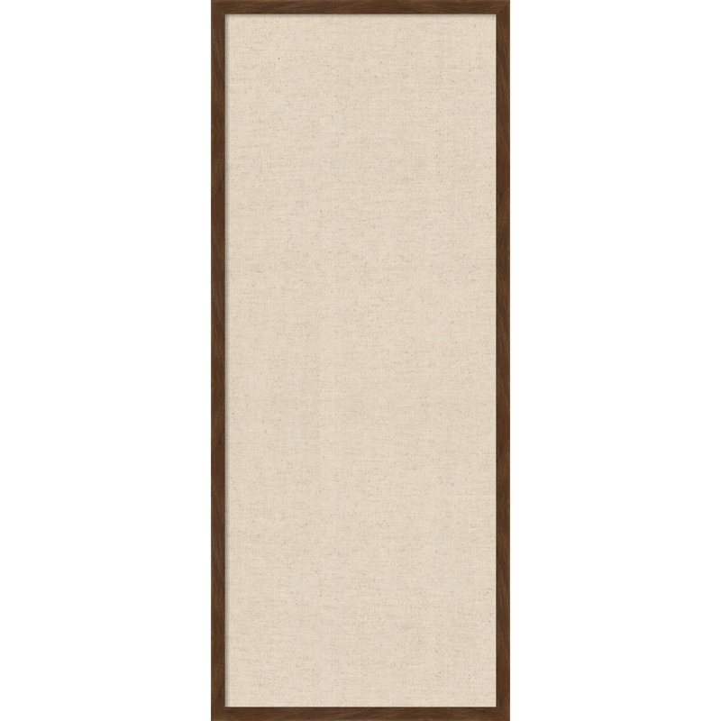 Tableau d'affichage en tissu Amanti, lin naturel par The Creative Bunch Studio, Taille du tableau 16 x 40