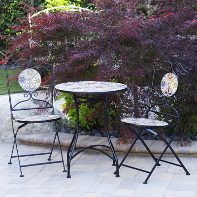Carmorn Round 24cm Long Bistro Set