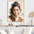 Toile avec cadre flottant or