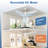 60'' White Modern Ceiling Fan Indoor/Outdoor Fan for Patios with Light and Remote Control 6-Speed Mute Reversible Motor Time-971294415
