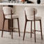 Chaise d'appoint rembourrée en noyer (ensemble de 6)-1240159283-1240159294