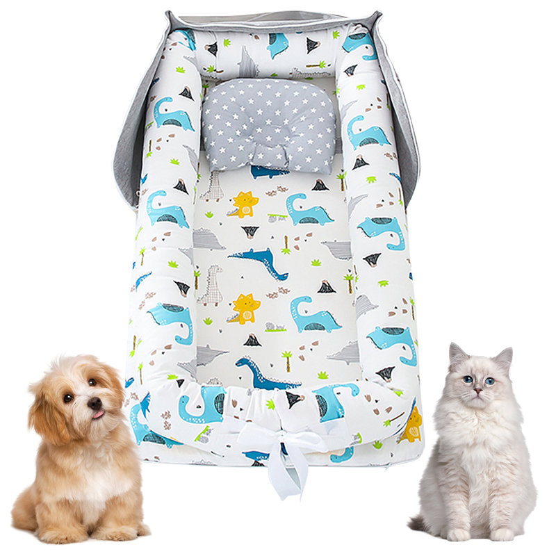 Lit portable pour petit chat, lit lavable pour chien avec housse amovible, lit pliable pour chat, combinaison pour petit chat et petit animal