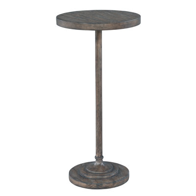 Solid Wood Pedestal End Table