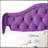 Transitional Purple Upholstered Full Bed