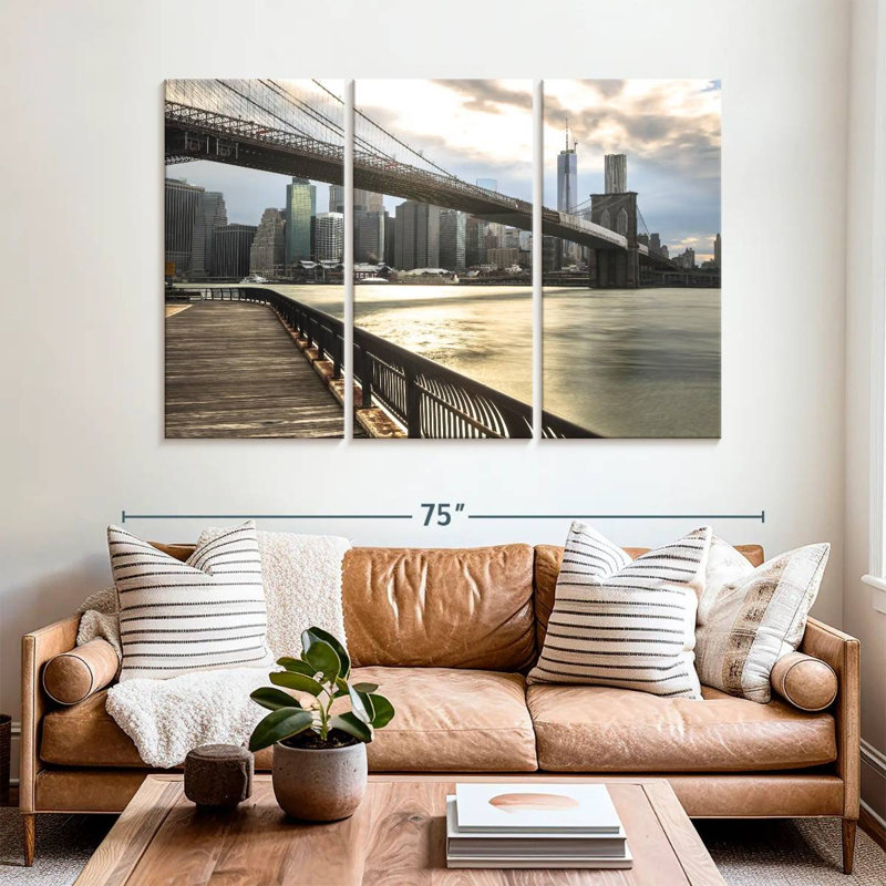 Senne NY Brooklyn Bridge, 42" H x 65" W