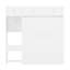 Lit escamotable avec bureau, armoire supérieure et tablettes de rangement, lit pliable peu encombrant-1190154453