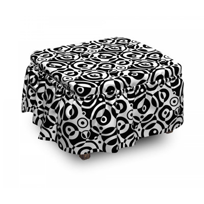 Housse pour repose-pieds Circle and Dots