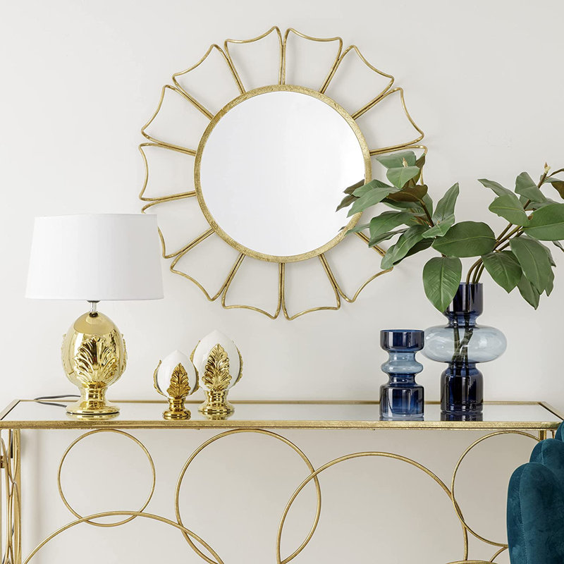 Aleen Metal Flat Wall Mirror