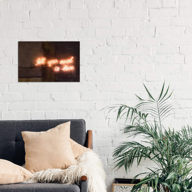 All You Need Is Love - Wrapped Canvas Print, 66.04 cm H x 45.72 cm W x 1.91 cm D