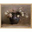 "Bouquet de roses blanches dans un vase" sur papier-98299135-98299140