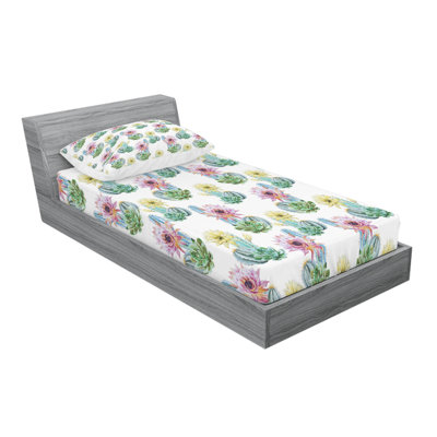 Microfiber Floral Sheet Set