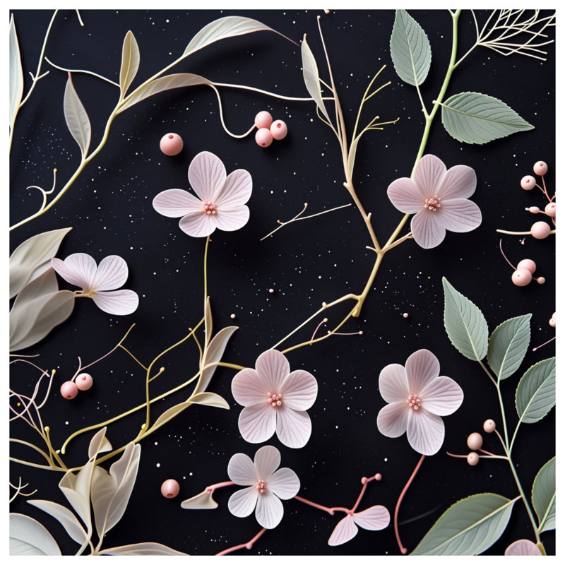 Tapis de bain floral, 24in W x 17in L