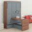 Lit escamotable avec bureau pliable intégré-1347143250