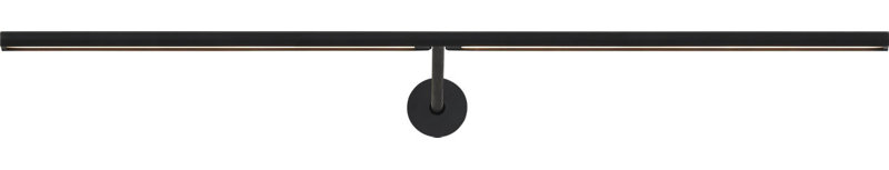 Plural Dome Picture Light, 0.5" H x 24" W x 8.9" D, 17.4, Nightshade Black