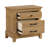 Esterel Wood 3-Drawer Nightstand, Honey Brown