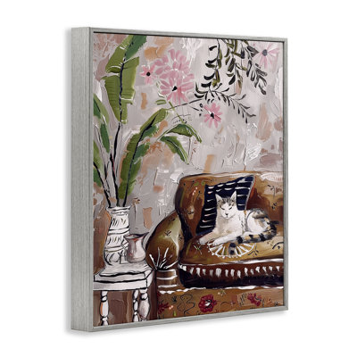 «Cat Nap on on Couch», estampe numérique, design par Annabelle Hall