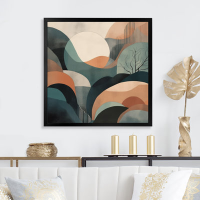 Green Cream Minimalims Explosion - Abstract Minimalism Wall Art
